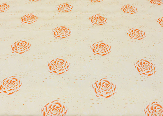 Sản phẩm bán buôn nhà dệt may Màu sáng vàng in vải nệm 100 Polyester vải nệm