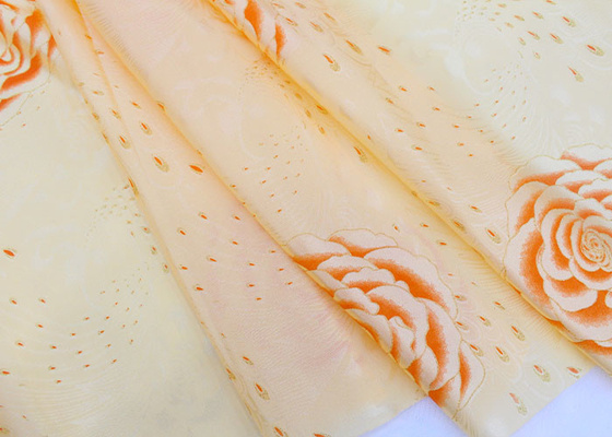 Sản phẩm bán buôn nhà dệt may Màu sáng vàng in vải nệm 100 Polyester vải nệm