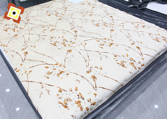 Chiều rộng 230cm Gối Nệm Quilting Vải Màu be Trang trí chống rách