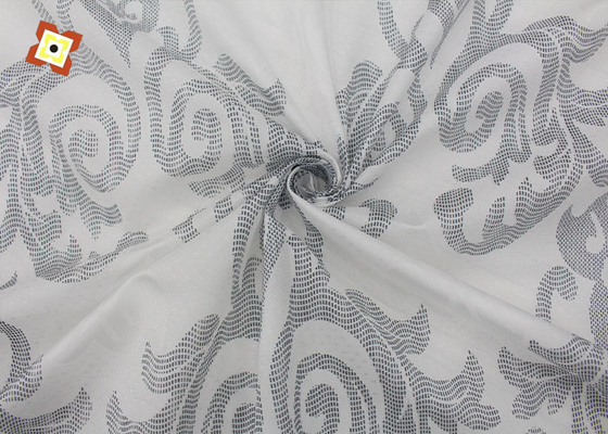 Vải dệt kim nệm 100% Polyester 100gsm được in