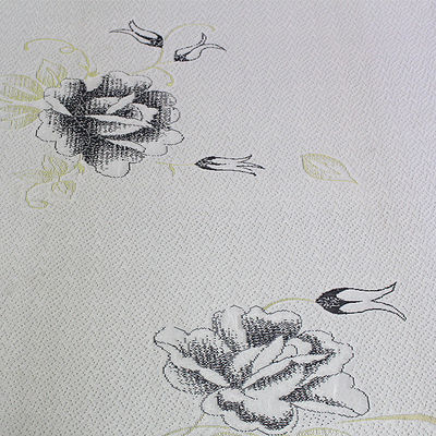 Vải nệm dệt kim Jacquard rộng 2,2m 240g / M2 với hoa văn hoa hồng