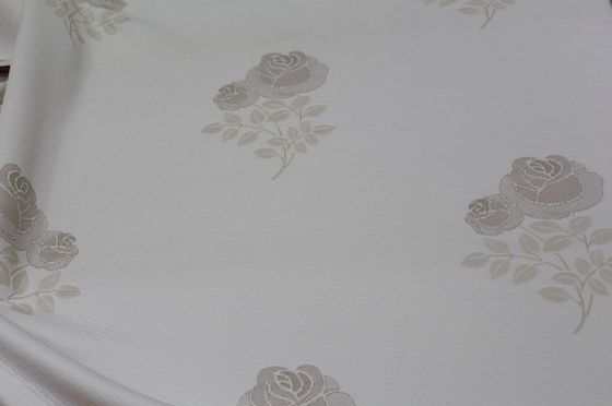 Vải dệt kim Polyester Jacquard chống ẩm 200gsm với hoa văn in hoa hồng