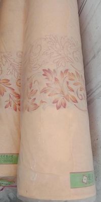 Vải hoa mai co giãn rộng 2,1m, Vải chăn bông Polyester 75gsm