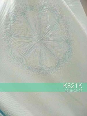 Màu trắng 220cm Rộng 240gsm Polyester Vải hoa mai cho nệm