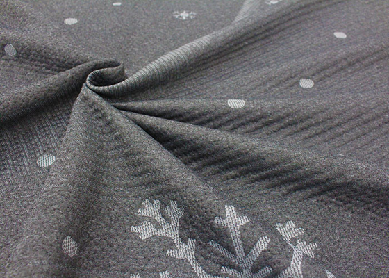 100% polyester tốt jacquard dệt kim nệm vải hoa văn bông tuyết