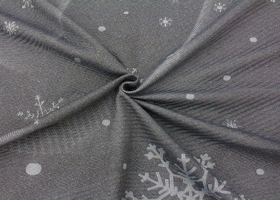 100% polyester tốt jacquard dệt kim nệm vải hoa văn bông tuyết