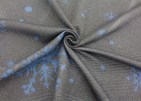 100% polyester tốt jacquard dệt kim nệm vải hoa văn bông tuyết