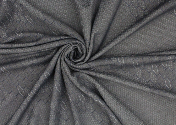 Nệm 260gsm Quilting Vải Linen Xám Polyester Dệt kim Jacquard Vải bảo vệ