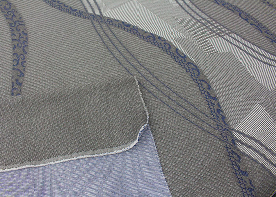 Nệm 260gsm Quilting Vải Linen Xám Polyester Dệt kim Jacquard Vải bảo vệ