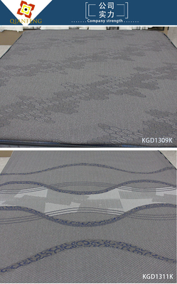 Nệm 260gsm Quilting Vải Linen Xám Polyester Dệt kim Jacquard Vải bảo vệ