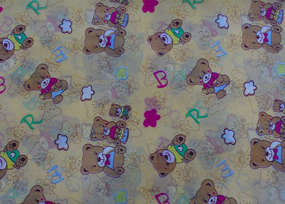Polyester sợi dọc dệt kim in màu Nệm vải chần gòn Chiều rộng 225cm