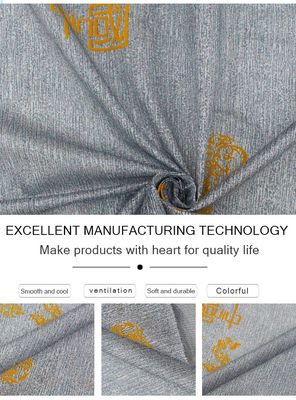 100% Polyester Nệm vải sợi dọc dệt kim Vải bột vàng