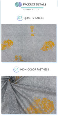 100% Polyester Nệm vải sợi dọc dệt kim Vải bột vàng