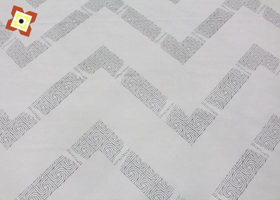 Polyester Pengji bảo vệ nệm vải màu sắc in sợi dọc dệt kim