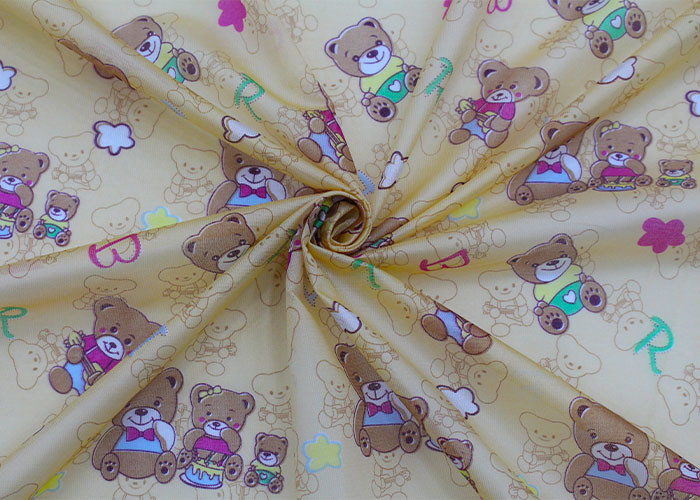 Polyester sợi dọc dệt kim in màu Nệm vải chần gòn Chiều rộng 225cm
